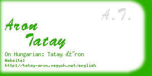 aron tatay business card